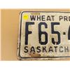 Image 2 : 1951 Single Saskatchewan license plate