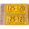 Image 2 : 1967 Pair of Saskatchewan centennial plates & '67 single