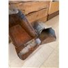 Image 2 : ANTIQUE COAL SCUTTLE AND BUSHEL SCOOP
