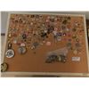 Image 1 : BOARD WITH VARIOUS LAPEL PINS AND PINBACKS
