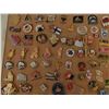 Image 4 : BOARD WITH VARIOUS LAPEL PINS AND PINBACKS