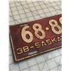 Image 2 : 1938 SASKATCHEWAN LICENCE PLATE