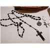 Image 3 : Religious lot, Rosary, pendants, bible cover