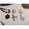 Image 4 : Religious lot, Rosary, pendants, bible cover