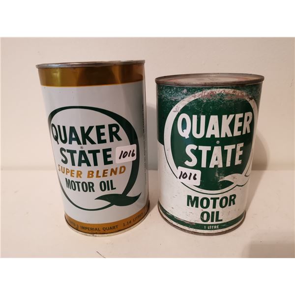 2 Quaker State motor oil, both full