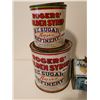 Image 3 : 2 Roger's syrup tins 2 Maple syrup tins