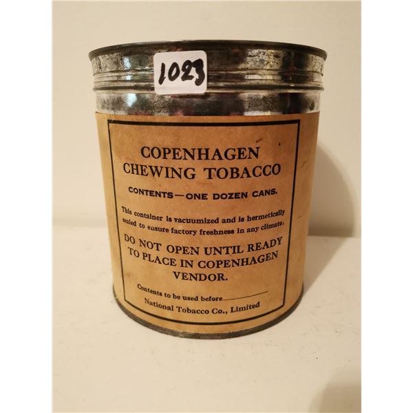 Copenhagen chewing tobacco tin, good shape