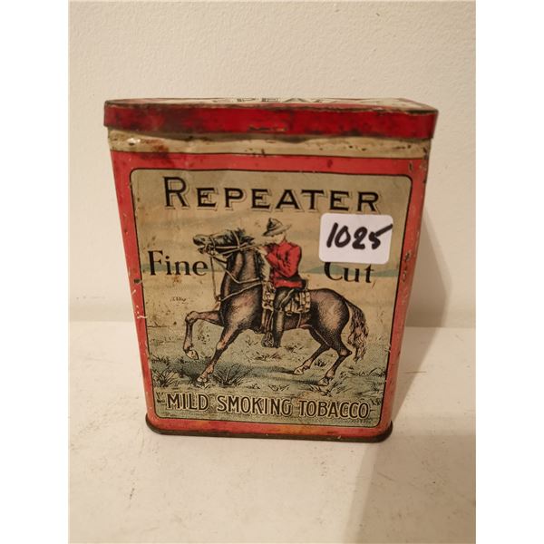 Repeater tobacco tin