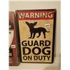 Image 3 : 2 Dog signs 7.75 X 11.5"