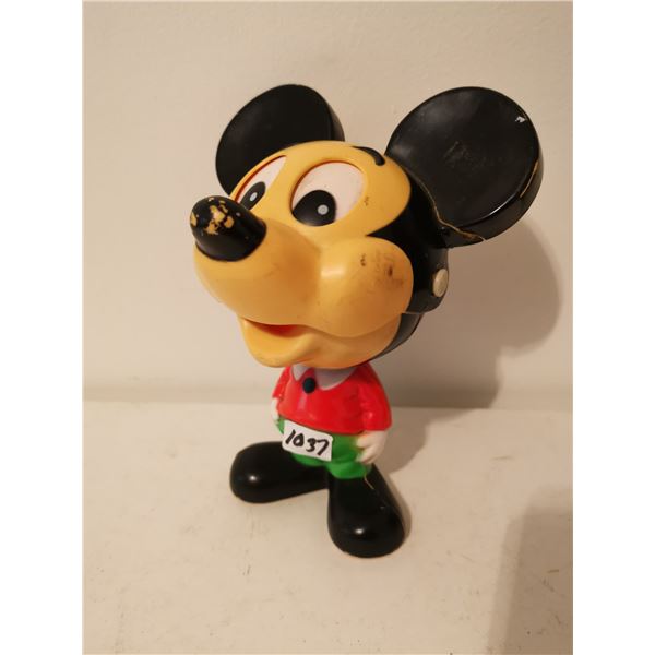 Vintage pullstring talking Mickey Mouse 6.5" tall