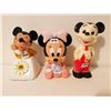 Image 1 : 2 Vintage Mickey Mouse & Minnie Mouse - rubber