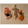 Image 2 : 2 Vintage Walt Disney dogs, Dalmation & Pluto + Porky pig bank