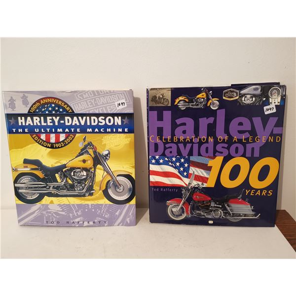 2 Harley Davidson books 11 X 12