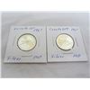 Image 1 : 2 Silver Canadian 1967 Lynx Quarters