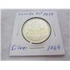 Image 1 : Canadian 1958 Silver Fifty Cent Piece