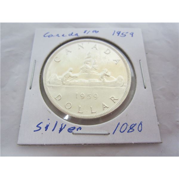 Canadian 1959 Siver Dollar