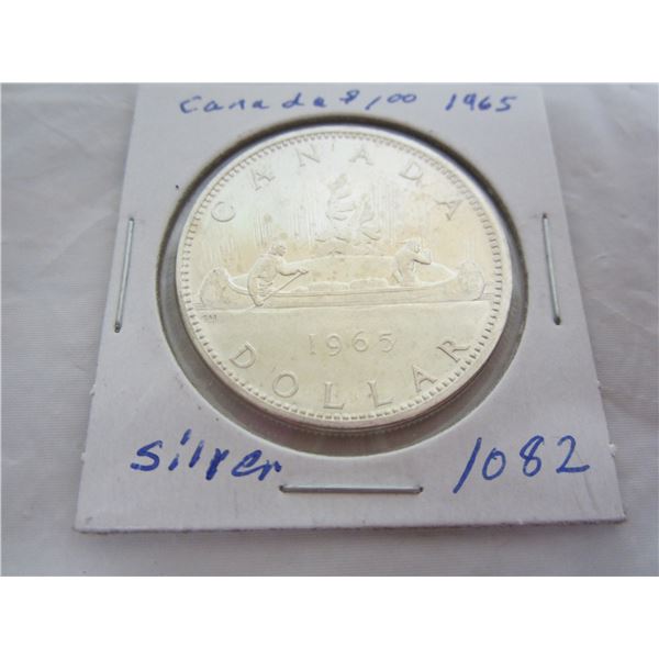 Canadian 1965 Silver Dollar