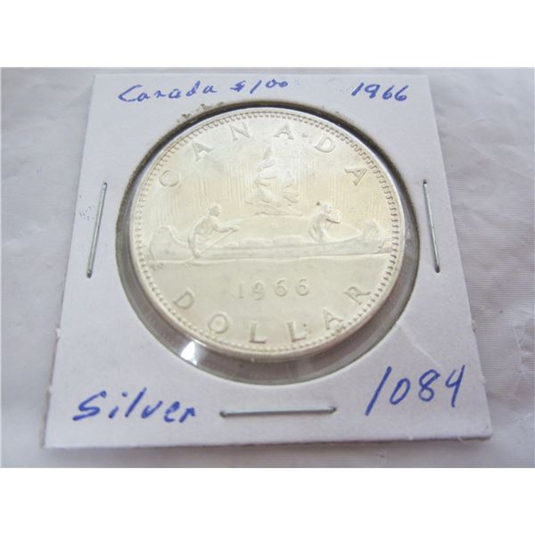 Canadian 1966 Silver Dollar