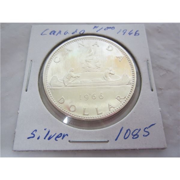 Canadian 1966 Silver Dollar