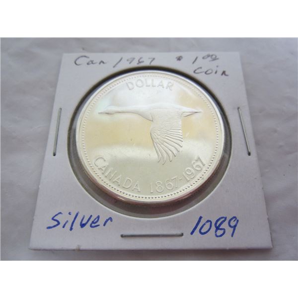 Canadian 1967 Silver Dollar