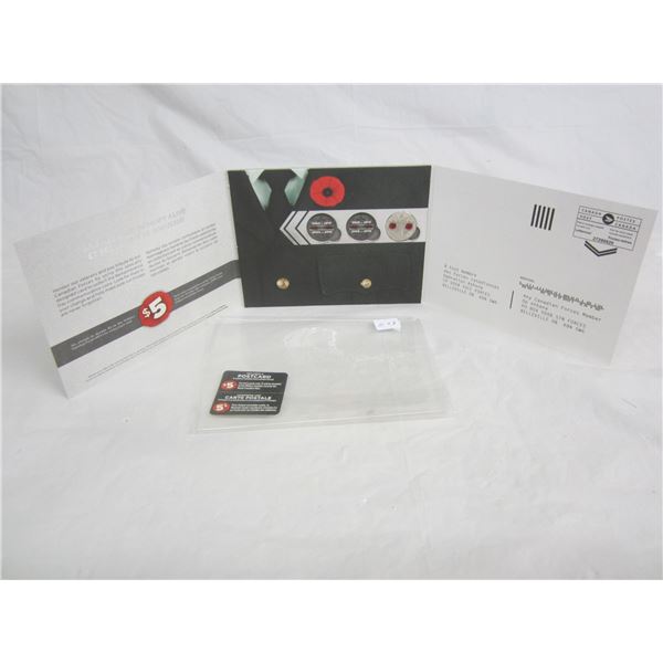 2010 Tribute To Our Heroes Poppy 25 cent and 5.00 donation