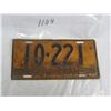 Image 1 : 1936 Saskatchewan License Plate
