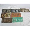 Image 1 : Lot of 7 1960's Saskatchewan License Plates