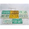 8 - 1960's -1970's Saskatchewan License Plates