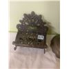 Image 3 : Brass bell - 6" and brass Victorian toilet paper holder