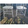 Image 3 : 2 white wooden chairs