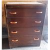Image 1 : solid wood 4 drawer dresser 40.5" x 30" x 17"