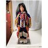 Image 1 : Native American doll in traditional dress 27" tall
