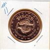 Image 1 : 1 OUNCE COPPER  .999 FINE - ZODIAC - PISCES