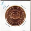 Image 1 : 1 OUNCE COPPER  .999 FINE - ZODIAC - CANCER