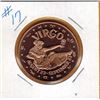 Image 1 : 1 OUNCE COPPER  .999 FINE - ZODIAC - VIRGO