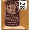 Image 1 : 1 OUNCE COPPER BAR  .999 FINE - STATUE OF LIBERTY