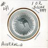 Image 1 : 2022 1 OUNCE SILVER -  .9999 FINE SILVER - AUSTRALIA - KANGAROO