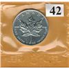 Image 1 : 1992 ROYAL CANADIAN MINT - 1 OUNCE SILVER MAPLE LEAF -  .9999 FINE
