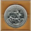 Image 1 : 2013 ROYAL CANADIAN MINT - 1 OUNCE FINE SILVER -  ANTELOPE
