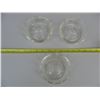 Image 1 : LOT OF 3 LITTLE PRINCESS GLASBAKE DISHES - CHILDREN CAKE MOLD or JELLO MOLD
