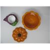 Image 3 : PARTY LITE CANDLE HOLDERS - PUMPKIN - GRAPES - METAL MOON & STARS