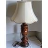 Image 1 : Metal base/ wood core table lamps. 35” tall