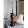Image 3 : Metal base/ wood core table lamps. 35” tall