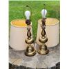 Image 2 : Vintage tall Brass lamps.