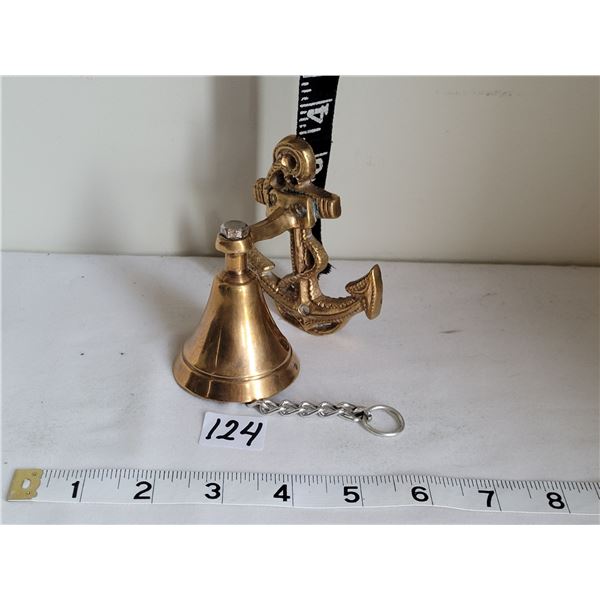 Brass anchor bell.