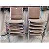 Image 1 : 10 metal cushioned chairs.