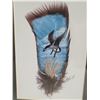 Image 2 : Framed & signed feather drawing of a canada goose.