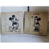 Image 1 : Wall canvases of vintage Mickey & Minnie mouse.