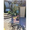 Image 1 : Vintage metal floor mirror. Beveled glass – excellent condition.