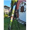 Image 2 : Vintage metal floor mirror. Beveled glass – excellent condition.